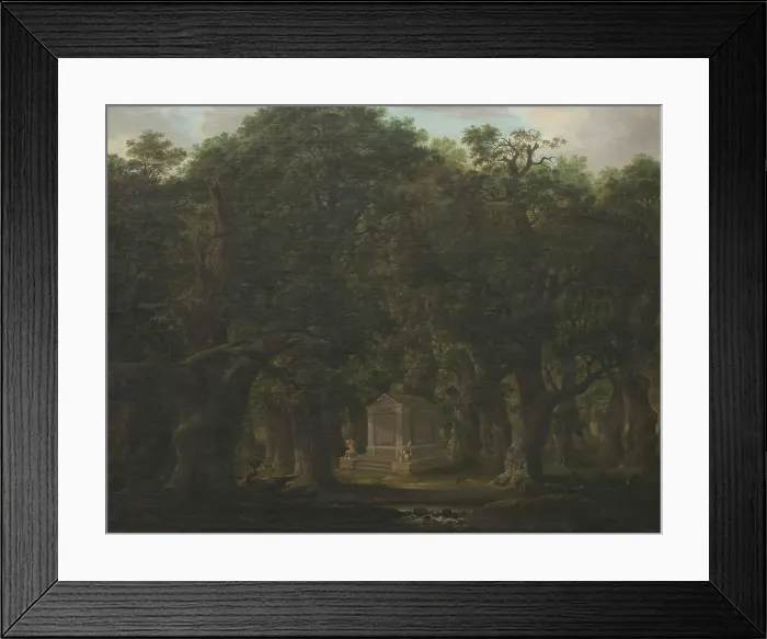 Framed Print : Monument in an Oak Wood, 1786. Creator: Johann Friedrich Weitsch Framed Print : Monument in an Oak Wood, 1786. Creator: Johann Friedrich Weitsch