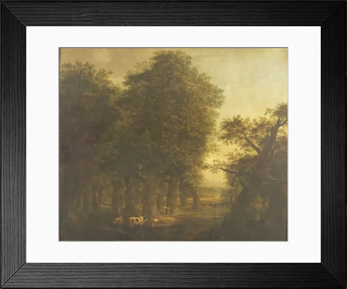 Framed Print : Oak Wood, 1786. Creator: Johann Friedrich Weitsch Framed Print : Oak Wood, 1786. Creator: Johann Friedrich Weitsch