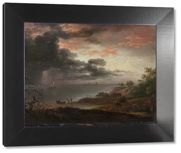 Thunderstorm at sea, 1791. Creator: Jens Juel