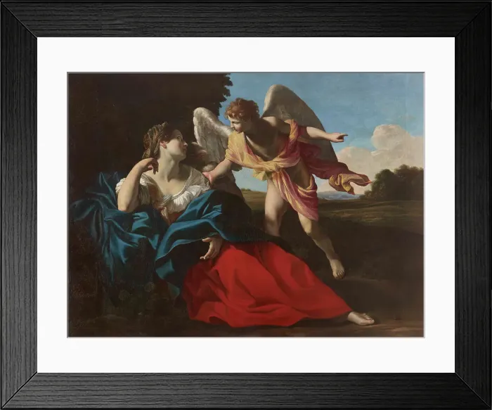 Framed Print : Hagar Saved by the Angel, ca 1612-1615. Creator: Lanfranco, Giovanni (1582-1647) Framed Print : Hagar Saved by the Angel, ca 1612-1615. Creator: Lanfranco, Giovanni (1582-1647)