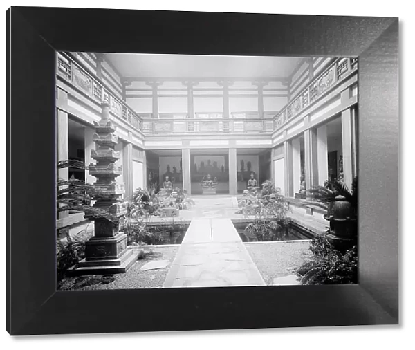 Japanese Garden, Museum of Fine Arts, Boston, Mass. c.between 1910 and 1920. Creator: Unknown