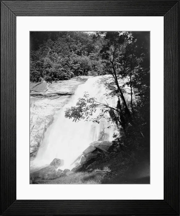 Framed Print : Horse Pasture Falls, Sapphire, N.C. between 1895 and 1910. Creator: Unknown Framed Print : Horse Pasture Falls, Sapphire, N.C. between 1895 and 1910. Creator: Unknown