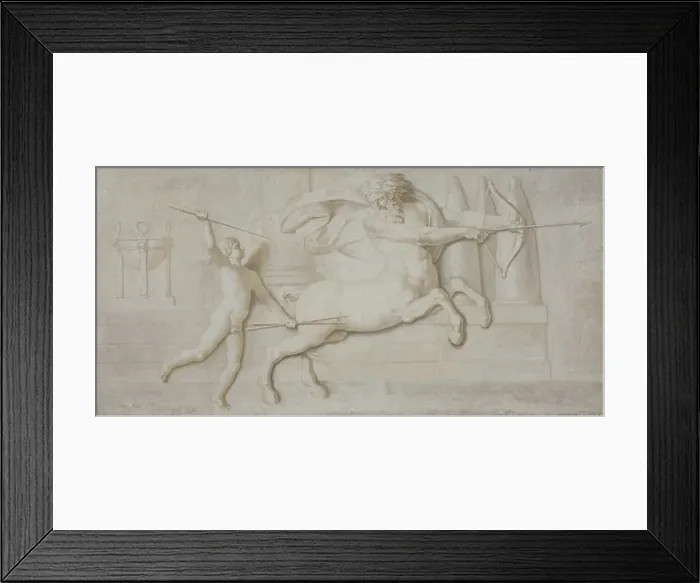 Framed Print : Achilles and the Centaur Cheiron, 1794-1798. Creator: Nicolai Abraham Abildgaard Framed Print : Achilles and the Centaur Cheiron, 1794-1798. Creator: Nicolai Abraham Abildgaard