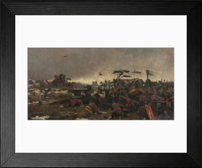 Framed Print : The inhabitants of Cassel throw themselves at the mercy of Philip the Good in the marshes of Saint- Creator: Tattegrain, Francis (1852-1915) Framed Print : The inhabitants of Cassel throw themselves at the mercy of Philip the Good in the marshes of Saint- Creator: Tattegrain, Francis (1852-1915)