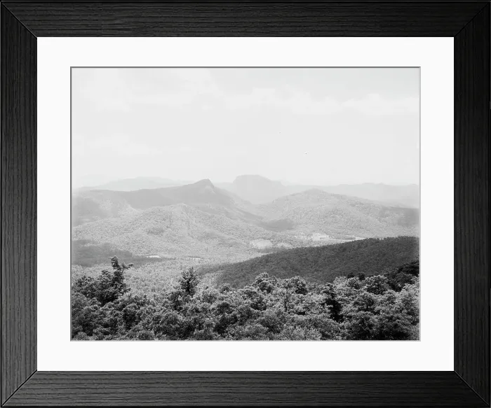 Framed Print : Over the mts. from Mt. Toxaway, Sapphire, N.C. between 1895 and 1910. Creator: Unknown Framed Print : Over the mts. from Mt. Toxaway, Sapphire, N.C. between 1895 and 1910. Creator: Unknown