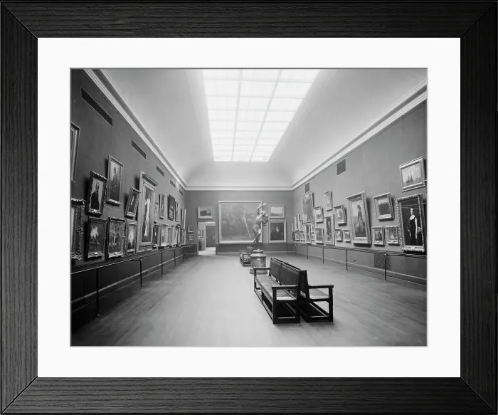 Framed Print : Modern room, Museum of Fine Arts, Boston, Mass. c.between 1910 and 1920. Creator: Unknown Framed Print : Modern room, Museum of Fine Arts, Boston, Mass. c.between 1910 and 1920. Creator: Unknown