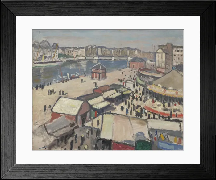 Framed Print : Fête foraine au Havre, 1906. Creator: Marquet, Pierre-Albert (1875-1947) Framed Print : Fête foraine au Havre, 1906. Creator: Marquet, Pierre-Albert (1875-1947)