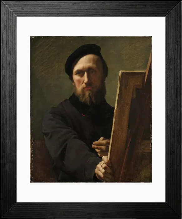 Framed Print : Self-portrait, 1880. Creator: Flandrin, Hippolyte (1809-1864) Framed Print : Self-portrait, 1880. Creator: Flandrin, Hippolyte (1809-1864)