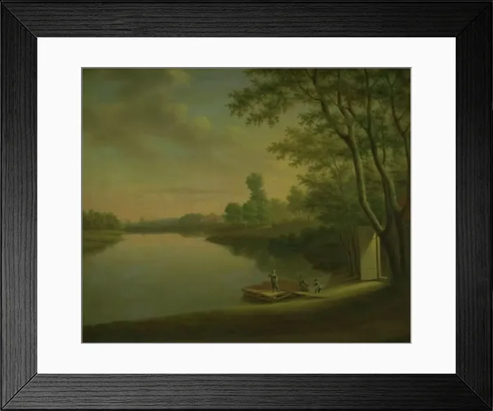 Framed Print : View of Sortedamssoen towards Norrebro, 1798-1809. Creator: Elias Meyer Framed Print : View of Sortedamssoen towards Norrebro, 1798-1809. Creator: Elias Meyer