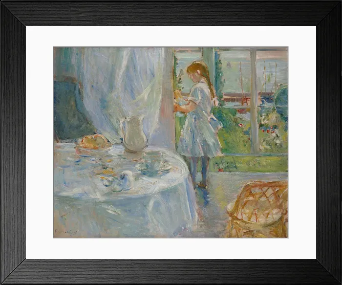 Framed Print : Interior at Jersey or Child with doll, 1886. Creator: Morisot, Berthe (1841-1895) Framed Print : Interior at Jersey or Child with doll, 1886. Creator: Morisot, Berthe (1841-1895)