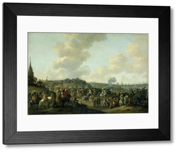 Framed Print : The Departure of Charles II of England from Scheveningen, June 2, 1660, 1660-1683. Creator: Hendrick de Meijer Framed Print : The Departure of Charles II of England from Scheveningen, June 2, 1660, 1660-1683. Creator: Hendrick de Meijer