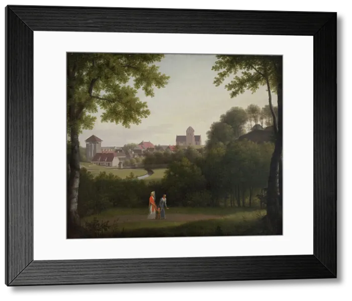 Framed Print : View Towards Lyngby, 1803-1810. Creator: CW Eckersberg Framed Print : View Towards Lyngby, 1803-1810. Creator: CW Eckersberg