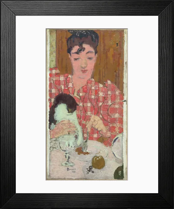 Framed Print : Le Corsage à carreaux (The Chequered Blouse), 1892. Creator: Bonnard, Pierre (1867-1947) Framed Print : Le Corsage à carreaux (The Chequered Blouse), 1892. Creator: Bonnard, Pierre (1867-1947)