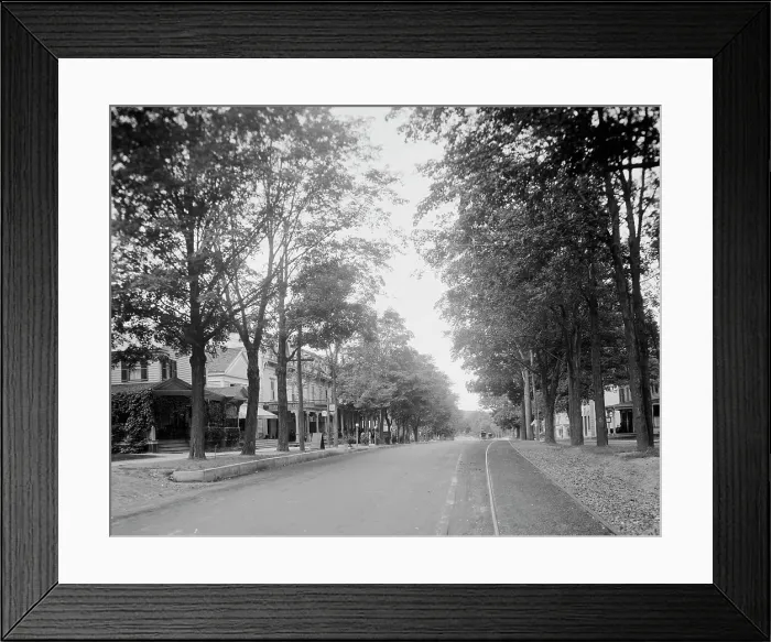 Framed Print : Main Street and the Hotel Worden, Lake George, N.Y. c.between 1910 and 1920. Creator: Unknown Framed Print : Main Street and the Hotel Worden, Lake George, N.Y. c.between 1910 and 1920. Creator: Unknown
