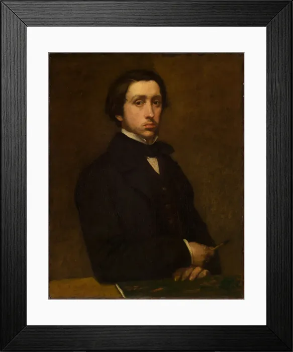 Framed Print : Self-portrait, 1855. Creator: Degas, Edgar (1834-1917) Framed Print : Self-portrait, 1855. Creator: Degas, Edgar (1834-1917)