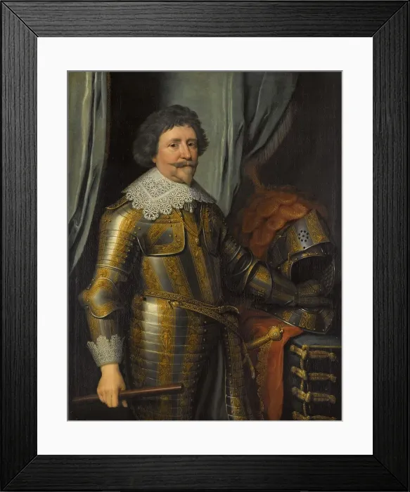 Framed Print : Portrait of Frederik Hendrik (1584-1647), Prince of Orange, c.1632. Creator: Workshop of Michiel Jansz van Mierevelt Framed Print : Portrait of Frederik Hendrik (1584-1647), Prince of Orange, c.1632. Creator: Workshop of Michiel Jansz van Mierevelt