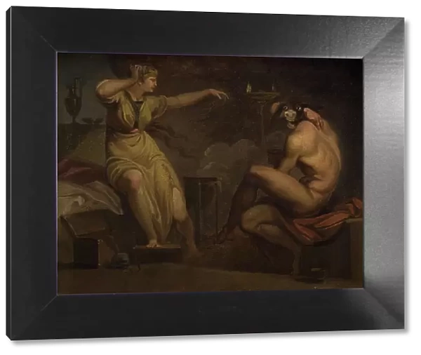 Fotis sees her Lover Lucius Transformed into an Ass. Motif from Apeleius The Golden Ass, 1807-1808. Creator: Nicolai Abraham Abildgaard