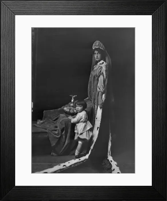 Framed Print : Mme. Votichenko and baby, portrait photograph, 1918 Nov. 23. Creator: Arnold Genthe Framed Print : Mme. Votichenko and baby, portrait photograph, 1918 Nov. 23. Creator: Arnold Genthe
