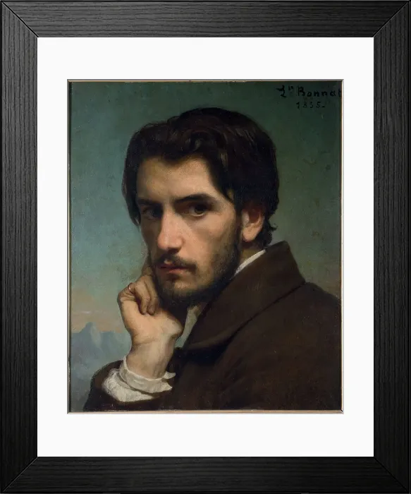 Framed Print : Self-portrait, 1855. Creator: Bonnat, Léon (1833-1922) Framed Print : Self-portrait, 1855. Creator: Bonnat, Léon (1833-1922)