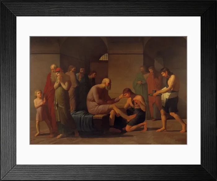Framed Print : The Death of Socrates, 1808. Creator: Christian Faedder Høyer