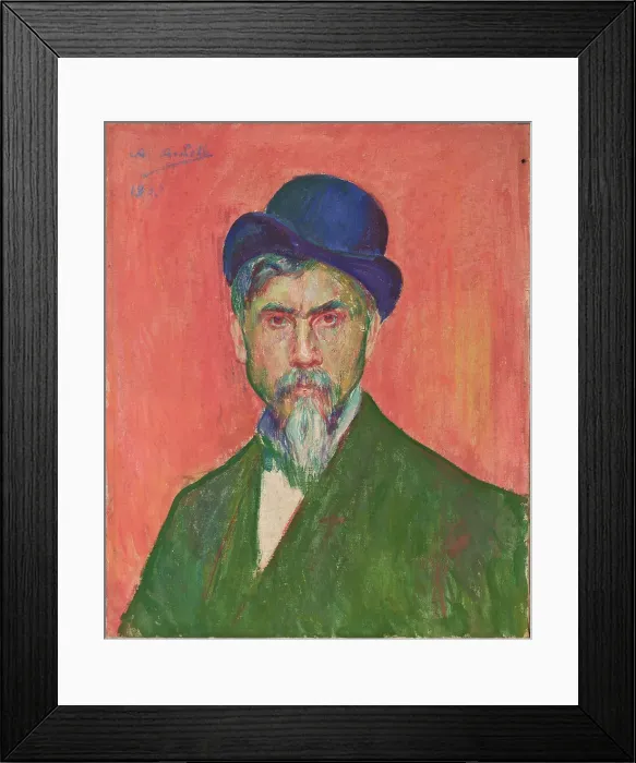 Framed Print : Self-portrait, 1907. Creator: Axilette, Alexis (1860-1931) Framed Print : Self-portrait, 1907. Creator: Axilette, Alexis (1860-1931)