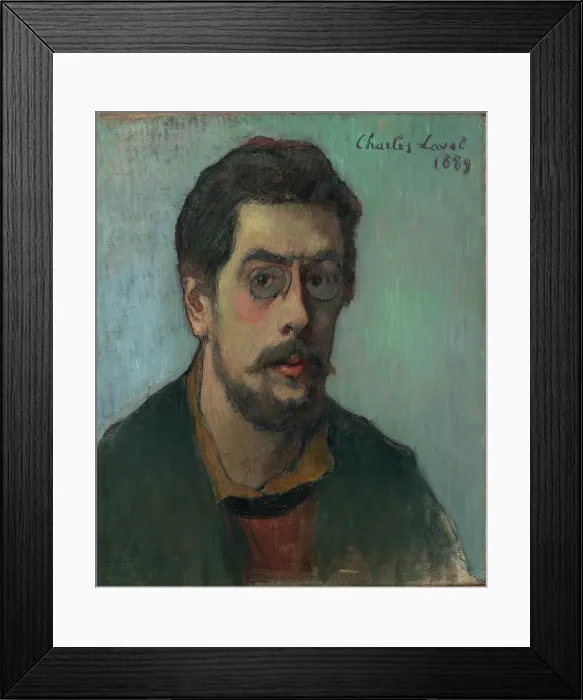Framed Print : Self-portrait, 1889. Creator: Laval, Charles (1862-1894) Framed Print : Self-portrait, 1889. Creator: Laval, Charles (1862-1894)