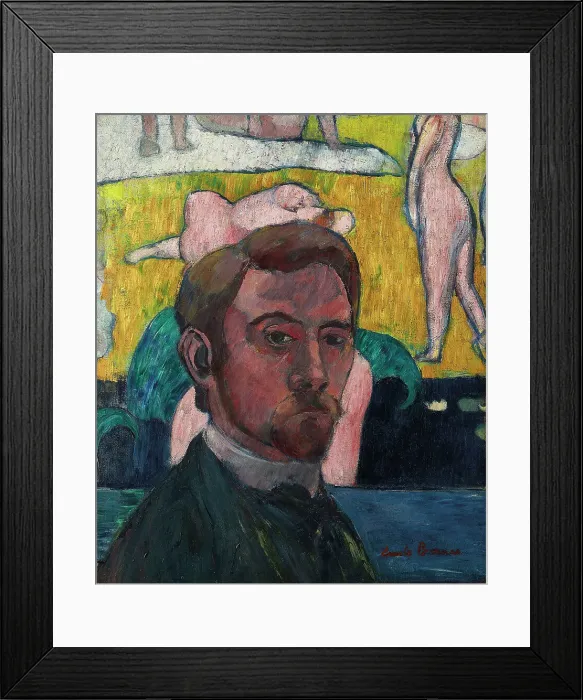 Framed Print : Self-portrait, 1891. Creator: Bernard, Émile (1868-1941) Framed Print : Self-portrait, 1891. Creator: Bernard, Émile (1868-1941)