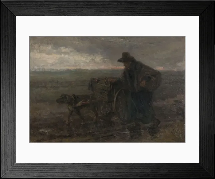 Framed Print : On Country Roads and Fields, 1892. Creator: Jozef Israels Framed Print : On Country Roads and Fields, 1892. Creator: Jozef Israels