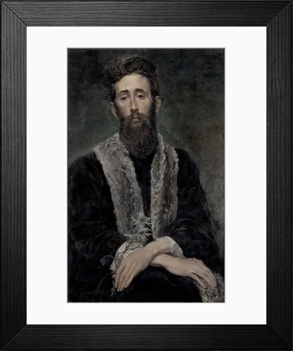 Framed Print : Self-portrait, 1895. Creator: Motte, Émile (1860-1931) Framed Print : Self-portrait, 1895. Creator: Motte, Émile (1860-1931)