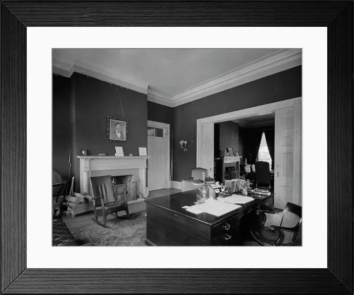 Framed Print : President's Office, White House, The, 1904 May. Creator: Unknown Framed Print : President's Office, White House, The, 1904 May. Creator: Unknown
