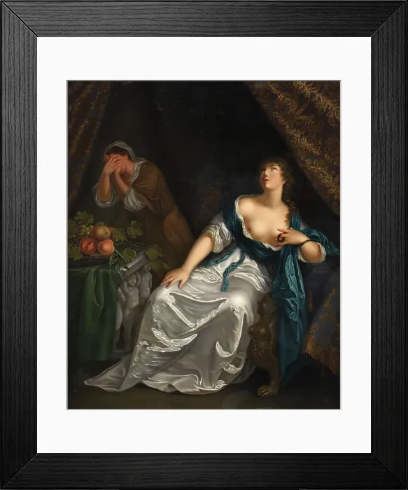Framed Print : The Death of Cleopatra, 1813. Creator: Julie Lutken Framed Print : The Death of Cleopatra, 1813. Creator: Julie Lutken