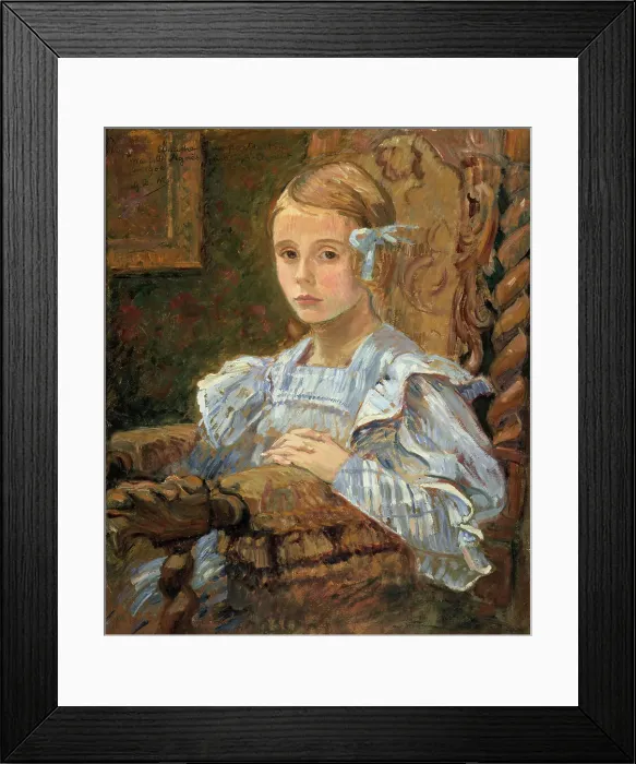 Framed Print : Portrait of the artist's daughter, 1906. Creator: Monfreid, George-Daniel (Géo) de (1856-1929) Framed Print : Portrait of the artist's daughter, 1906. Creator: Monfreid, George-Daniel (Géo) de (1856-1929)