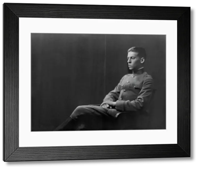 Framed Print : Lieutenant H. Wanger, portrait photograph, 1918 Sept. 20. Creator: Arnold Genthe Framed Print : Lieutenant H. Wanger, portrait photograph, 1918 Sept. 20. Creator: Arnold Genthe