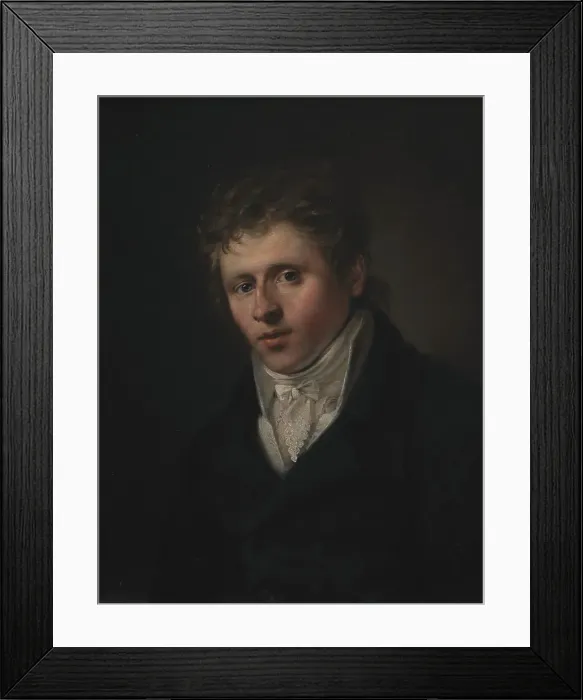 Framed Print : Portrait of the painter Johan Christian Dahl, 1813-1816. Creator: Christian Albrecht Jensen Framed Print : Portrait of the painter Johan Christian Dahl, 1813-1816. Creator: Christian Albrecht Jensen