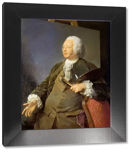 Portrait of the artist Jean-Baptiste Oudry (1686-1755), 1753. Creator: Perronneau, Jean-Baptiste (1715-1783)