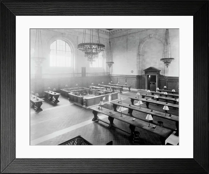 Framed Print : Catalogue room, the New York Public Library, c.between 1910 and 1920. Creator: Unknown Framed Print : Catalogue room, the New York Public Library, c.between 1910 and 1920. Creator: Unknown