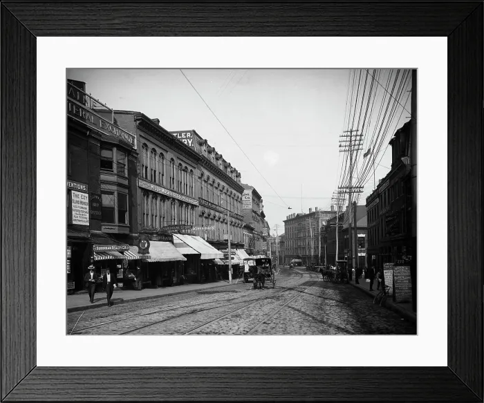 Framed Print : Middle Street, Portland, Me. c1904. Creator: Unknown Framed Print : Middle Street, Portland, Me. c1904. Creator: Unknown