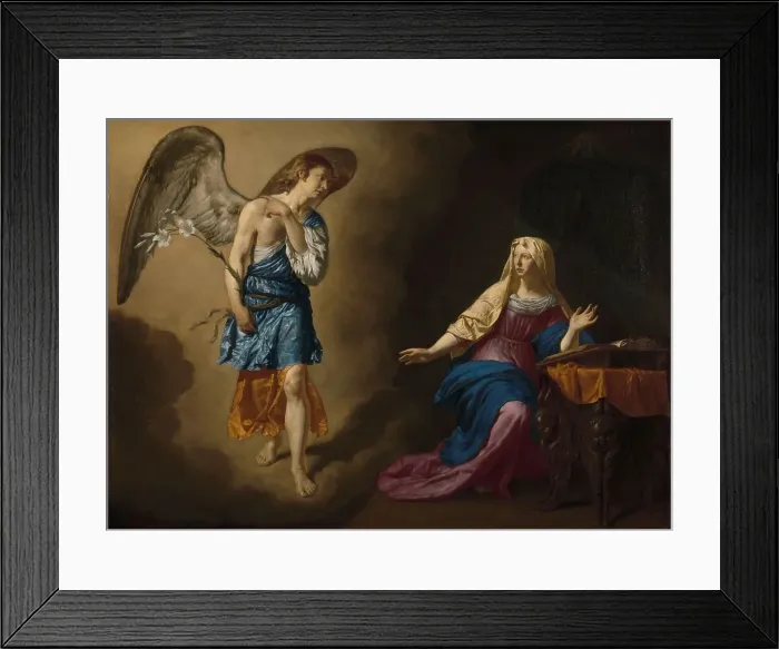 Framed Print : The Annunciation to the Virgin, 1667. Creator: Adriaen van de Velde Framed Print : The Annunciation to the Virgin, 1667. Creator: Adriaen van de Velde