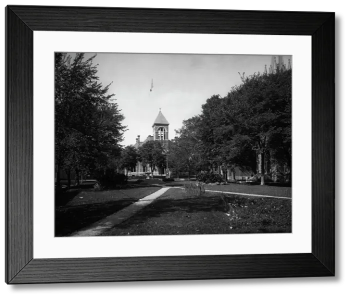 Framed Print : Court House and park, Plattsburgh, N.Y. c1904. Creator: Unknown Framed Print : Court House and park, Plattsburgh, N.Y. c1904. Creator: Unknown
