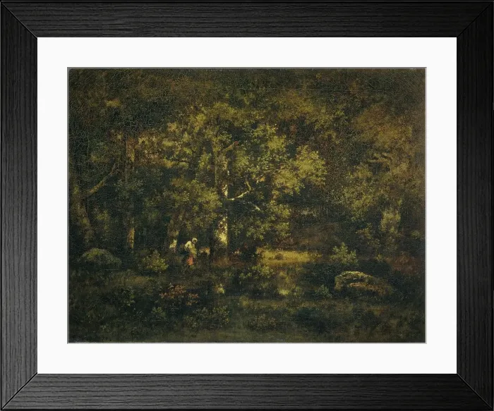 Framed Print : The Forest of Fontainebleau, 1871. Creator: Narcisse Virgile Diaz de la Pena Framed Print : The Forest of Fontainebleau, 1871. Creator: Narcisse Virgile Diaz de la Pena