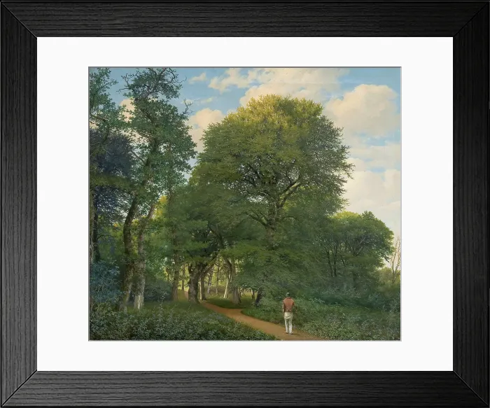 Framed Print : Forest near Charlottenlund, evening, 1818-1831. Creator: Heinrich Christian August Buntzen Framed Print : Forest near Charlottenlund, evening, 1818-1831. Creator: Heinrich Christian August Buntzen