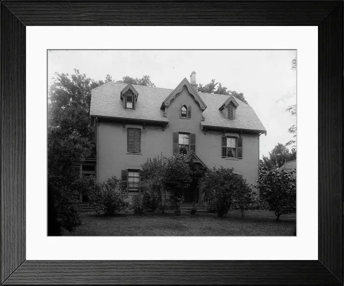 Framed Print : Harriet Beecher Stowe's residence, Hartford, Ct. c1905. Creator: Unknown