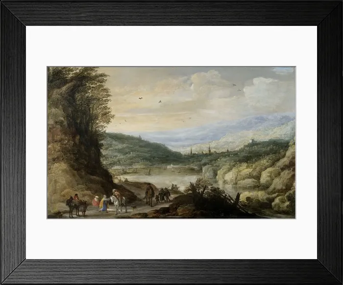 Framed Print : Landscape, 1590-1635. Creator: Joos de Momper, the younger Framed Print : Landscape, 1590-1635. Creator: Joos de Momper, the younger