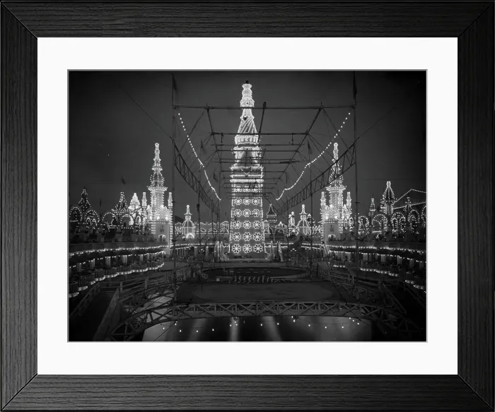 Framed Print : Night in Luna Park, Coney Island, N.Y. c1905. Creator: Unknown Framed Print : Night in Luna Park, Coney Island, N.Y. c1905. Creator: Unknown