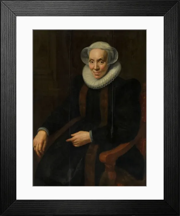 Framed Print : Portrait of Maria van Utrecht (c.1552 / 53-1629), 1615. Creator: Paulus Moreelse Framed Print : Portrait of Maria van Utrecht (c.1552 / 53-1629), 1615. Creator: Paulus Moreelse