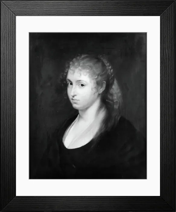 Framed Print : Portrait of a young girl, 1820-1829. Creator: Peter Copmann Framed Print : Portrait of a young girl, 1820-1829. Creator: Peter Copmann