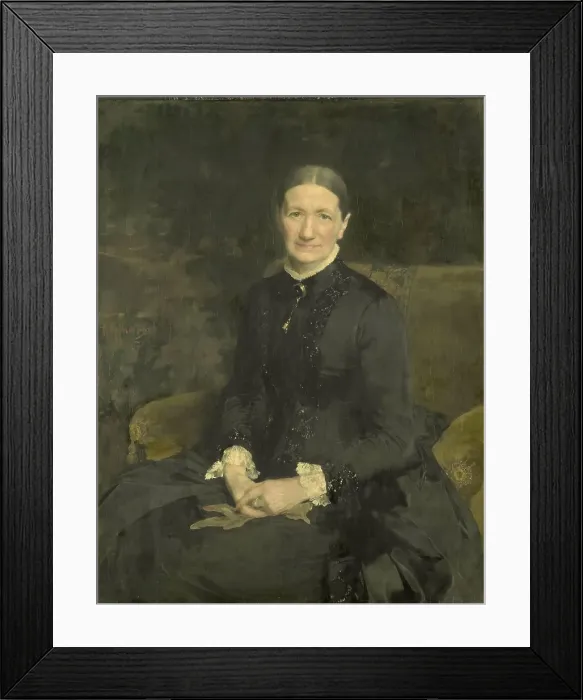 Framed Print : Mrs A.J. Zubli-Maschhaupt, 1887. Creator: Pieter de Josselin de Jong Framed Print : Mrs A.J. Zubli-Maschhaupt, 1887. Creator: Pieter de Josselin de Jong