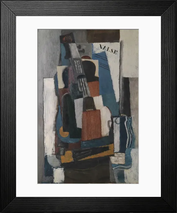 Framed Print : Cubist Still Life, 1820-1920. Creator: Louis Marcoussis Framed Print : Cubist Still Life, 1820-1920. Creator: Louis Marcoussis