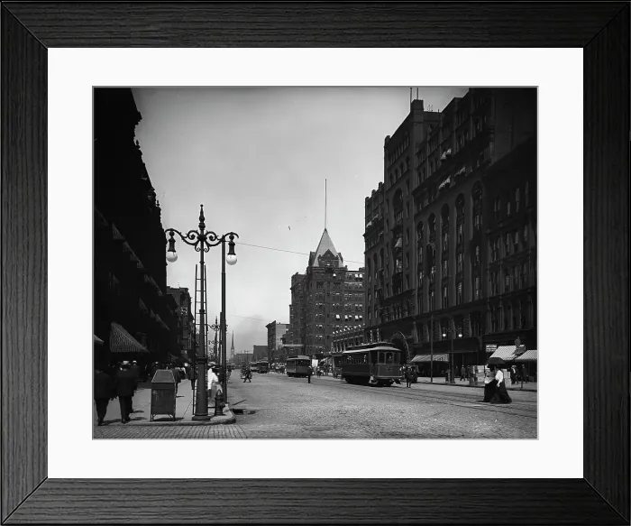 Framed Print : Superior Street, Cleveland, O[hio], c1905. Creator: Unknown