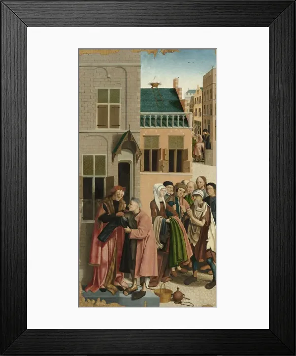 Framed Print : The Seven Works of Mercy, 1504. Creator: Master of Alkmaar Framed Print : The Seven Works of Mercy, 1504. Creator: Master of Alkmaar